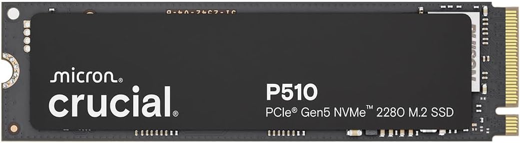 Crucial P510 2TB Gen5 NVMe SSD with Unmatched Speed and Quality