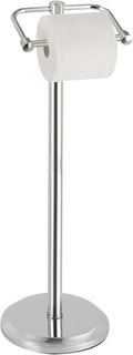 Free Standing Toilet Paper Holder - Stable Chrome Tissue Stand