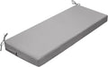 Outdoor Bench Cushion Waterproof 45 x 18 in Grey - Supportive 3 in