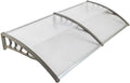 Window Awning Door Canopy - Clear Polycarbonate 80in x 40in