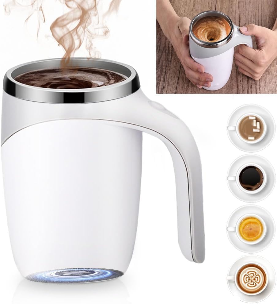 Automatic Self Stirring Coffee Mug for Effortless Mixing