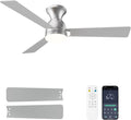 Ceiling Fans with Lights 48 in Low Profile Flush Mount - Quiet DC
