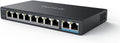 REOLINK PoE Switch 8 PoE + 2 Gigabit Uplink - Reliable Power for IP