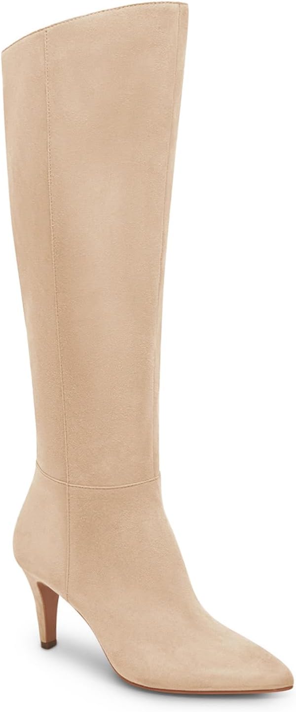 Coutgo Womens Wide Calf Knee High Boots for Stylish Comfort