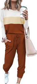 Women Casual 2 Piece Long Pant Set Tracksuit - Comfortable Lounge Wear