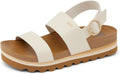 REED Women's Vista Hi Buckle Platform Sandal - Vegan Comfort