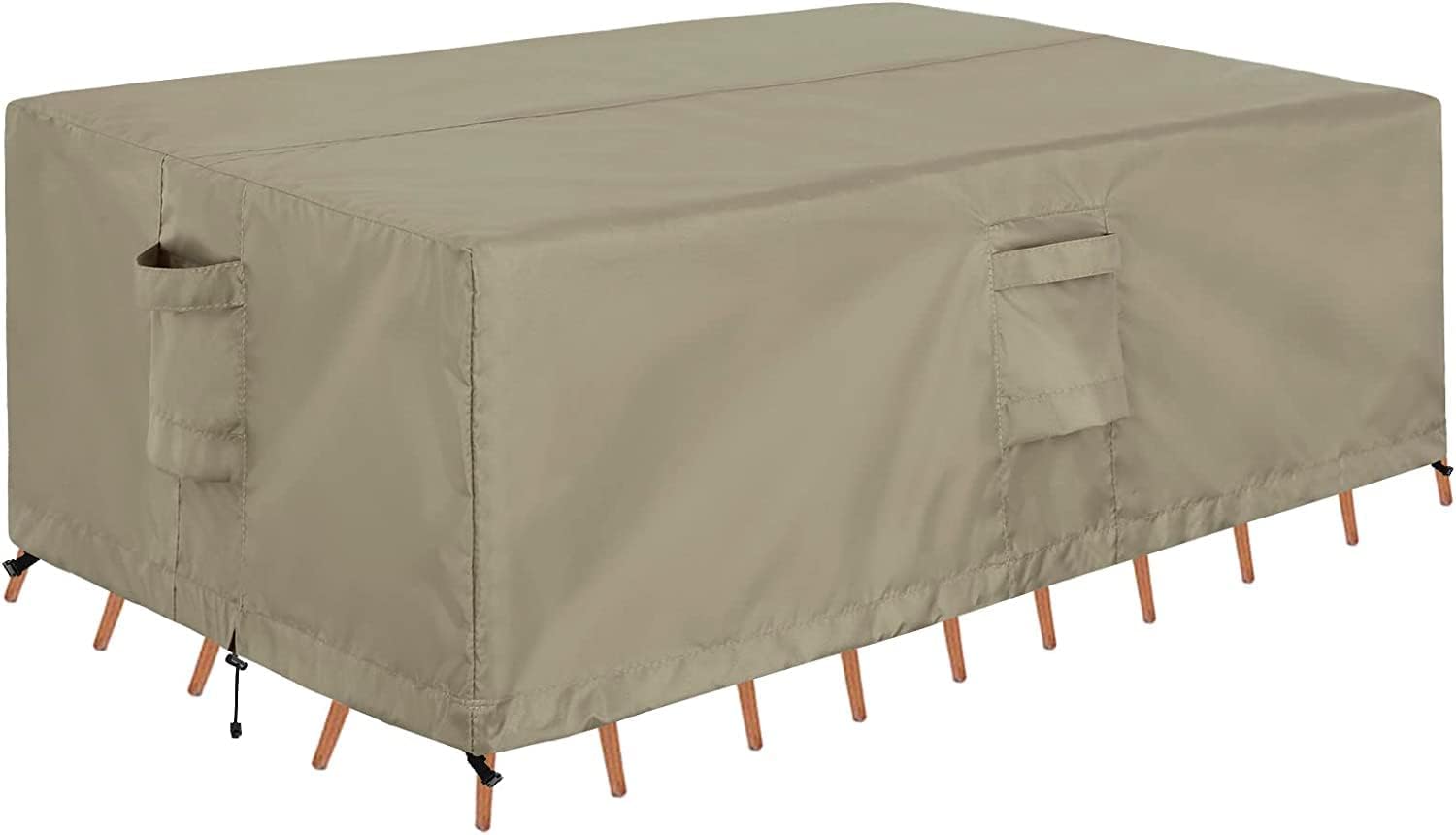 Outdoor Waterproof Patio Table Furniture Set Covers - Camel