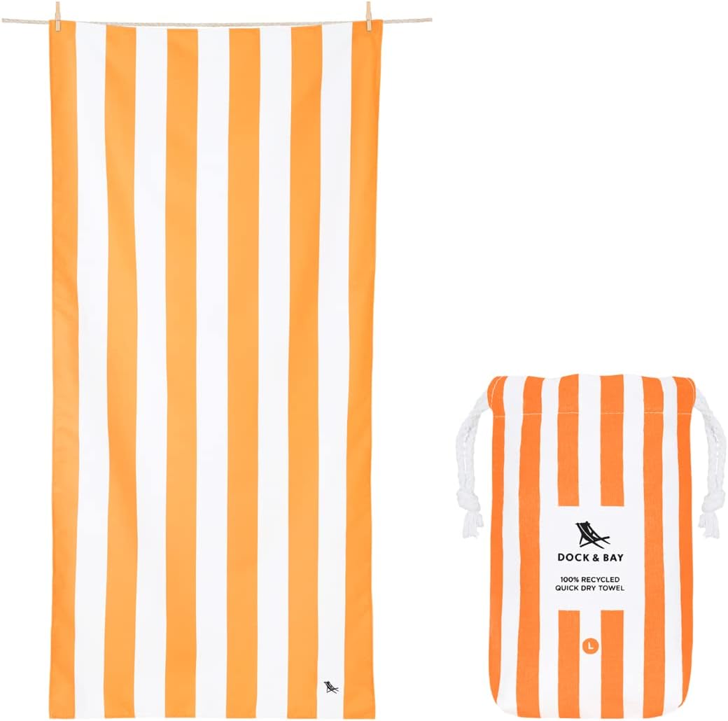 Dock & Bay Beach Towel - Quick Dry, Sand Free, Eco-Friendly
