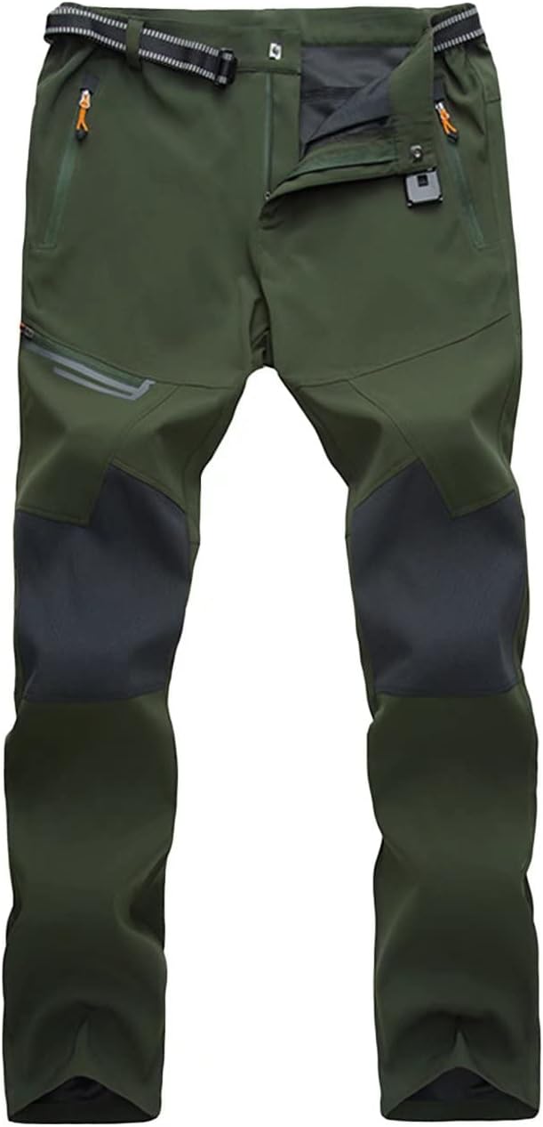 MAGCOMSEN Men's Winter Pants: Fleece Lined Ski Snow Pants