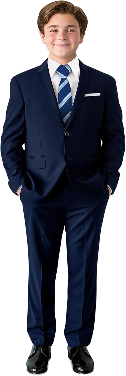Boys Suit Set with Suspenders for All Occasions and Fits