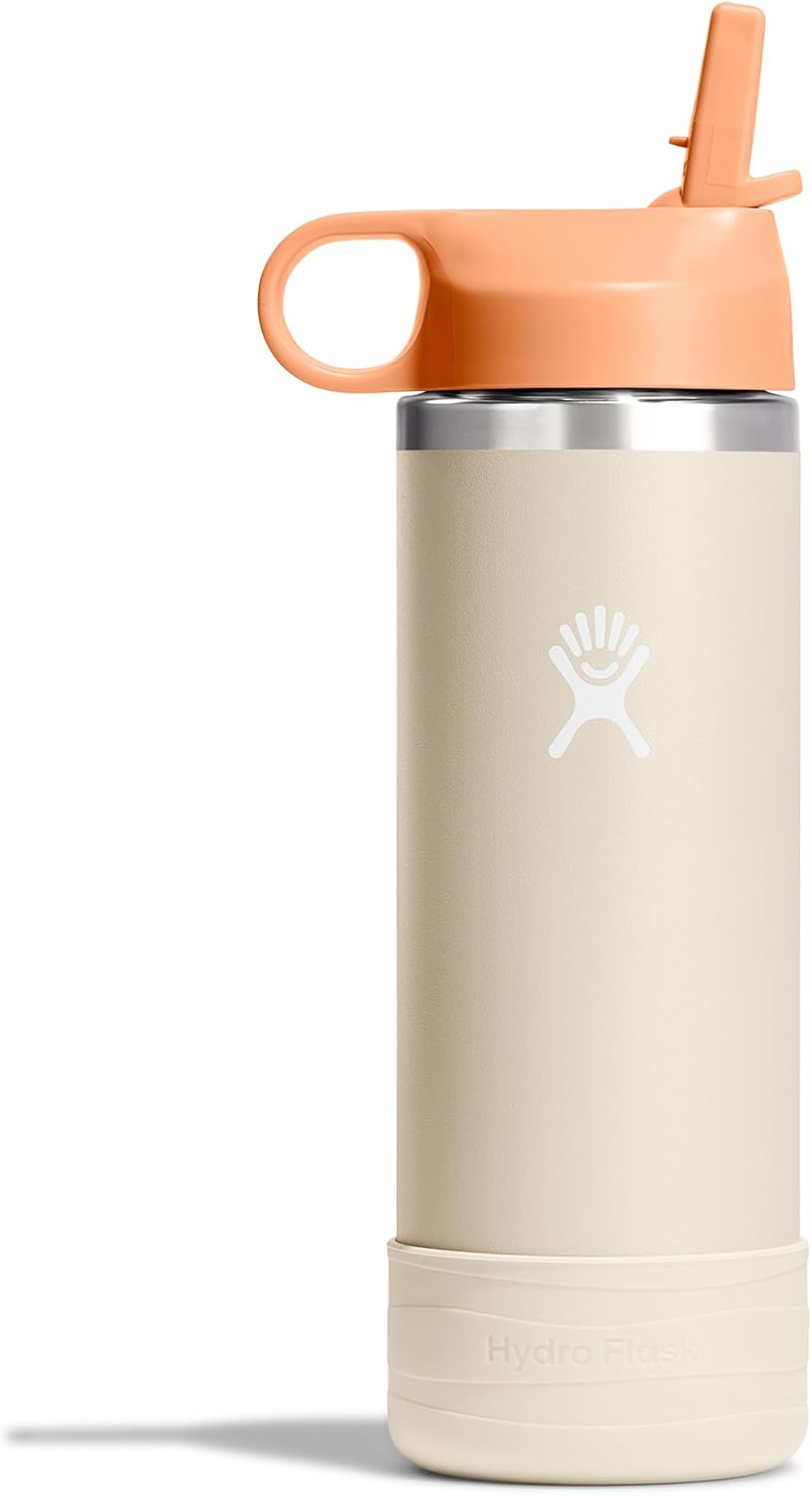 Hydro Flask Kids Water Bottle - Insulated 18 Oz Coconut Cream