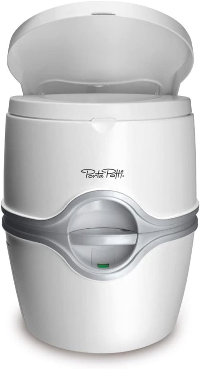 White Porta Potti - Compact & Portable Solution