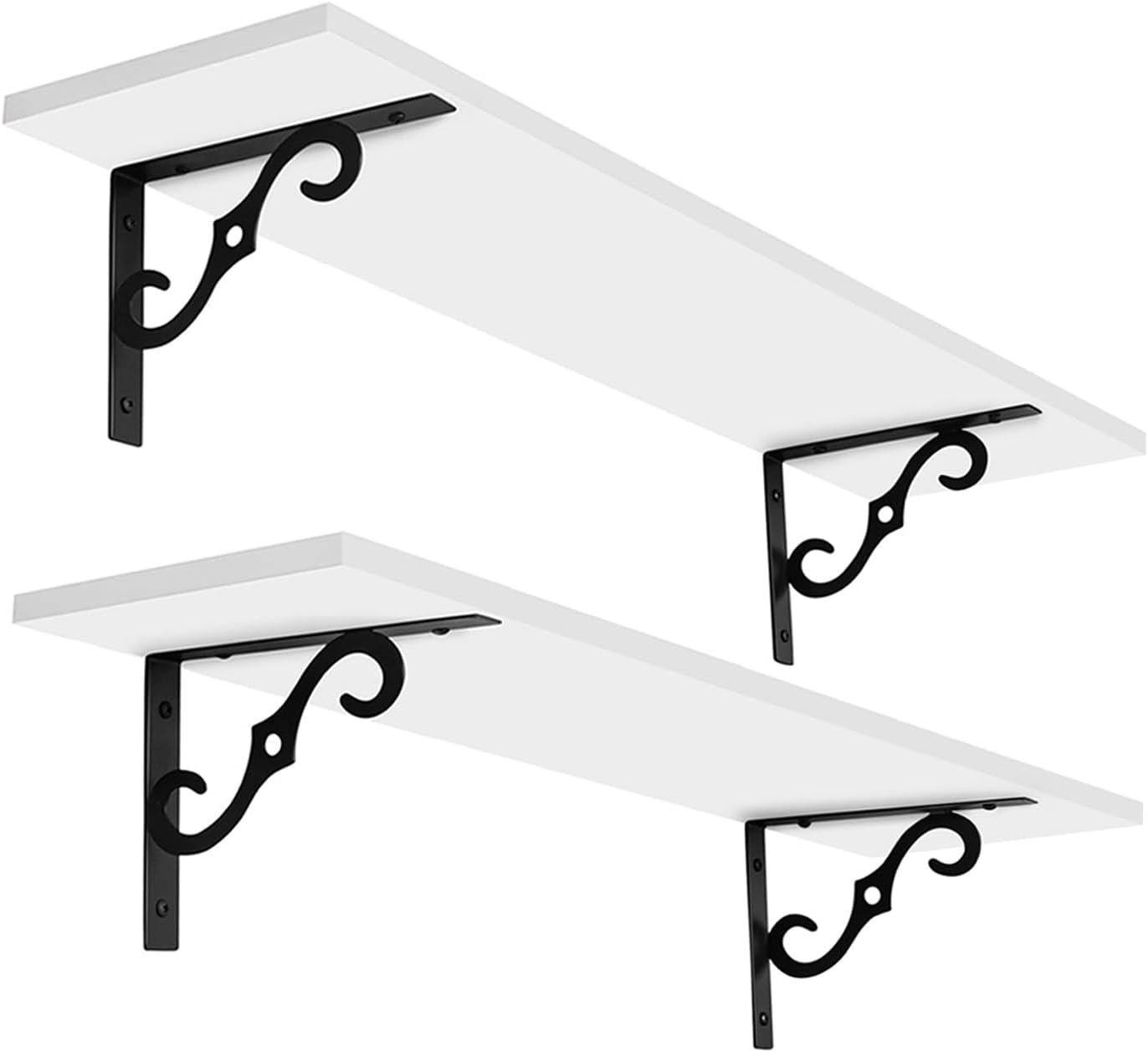 DINZI LVJ Long Wall Shelves Set of 2 for Stylish Storage