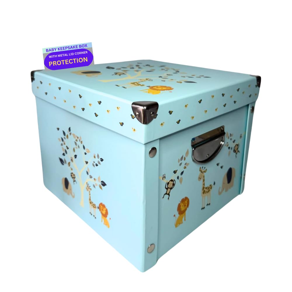 GroWings Baby Keepsake Box for Newborns - Durable Memory Storage
