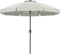 9ft Scalloped Patio Umbrella Light Beige - Fiberglass Ribs, Tilt