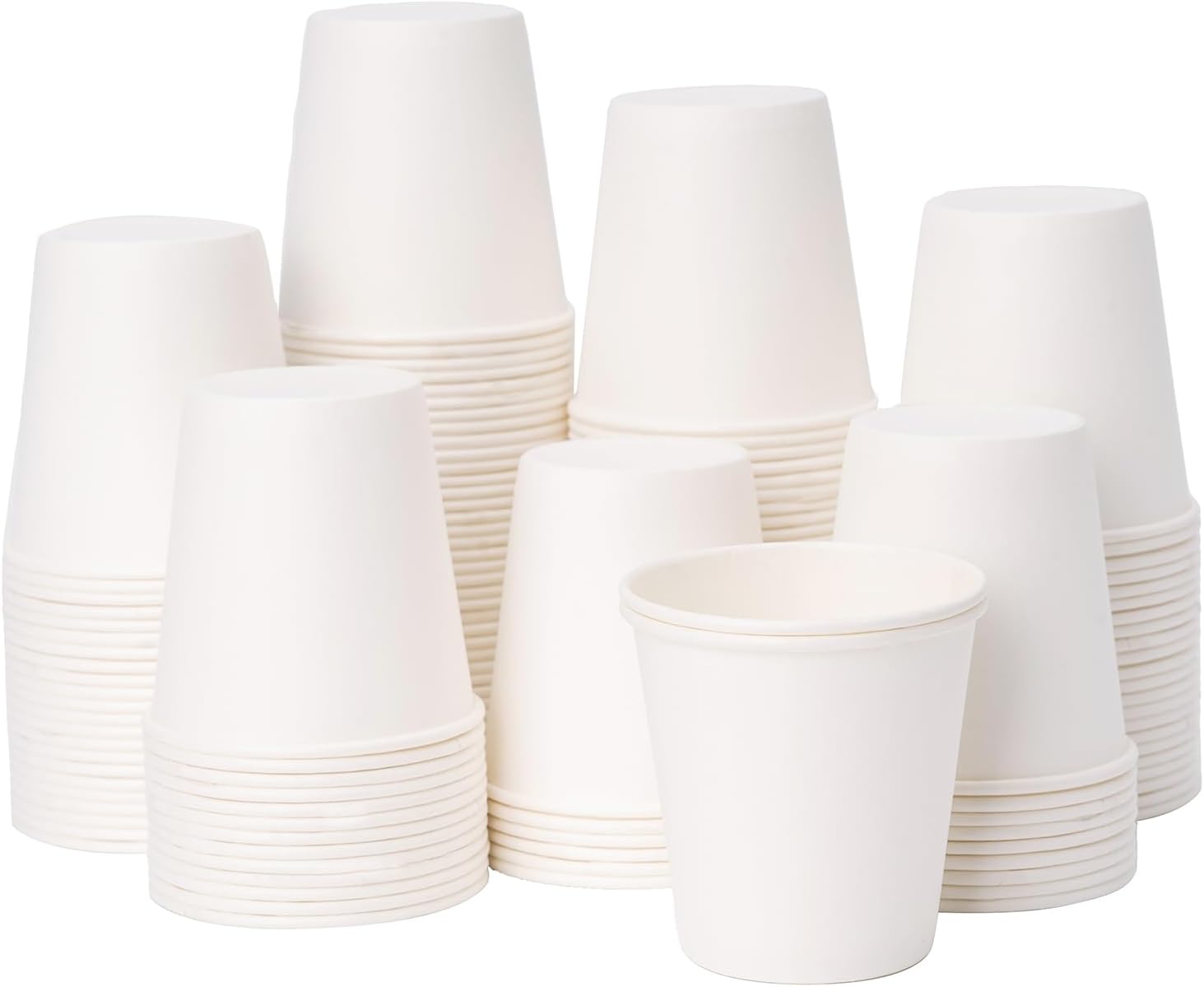 3 oz Disposable Paper Bathroom Cups for Mouthwash and Water
