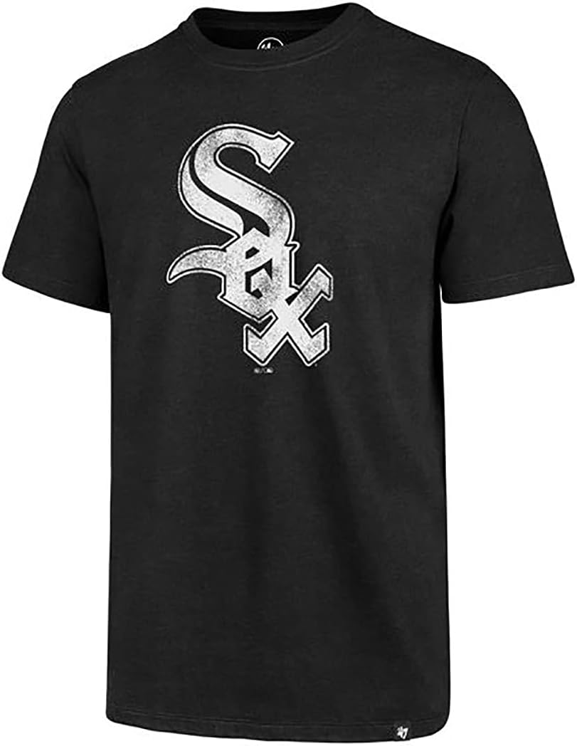 47 MLB Men's Team Color Distressed Imprint Logo T-Shirt
