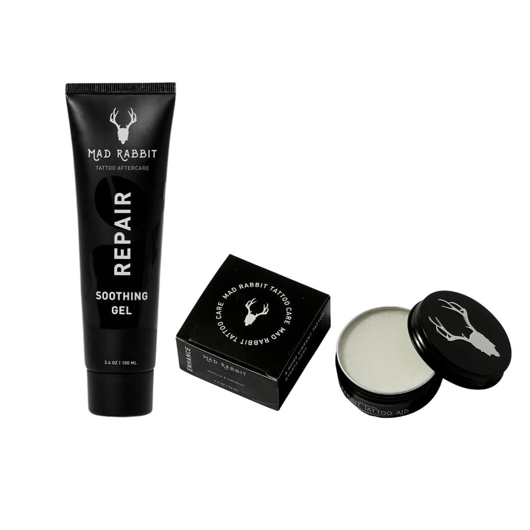 Tattoo Aftercare Soothing Gel & Balm Bundle for Vibrant Ink