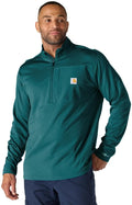 Carhartt Men's Mock Neck Half-Zip T-Shirt - Relaxed Fit Comfort