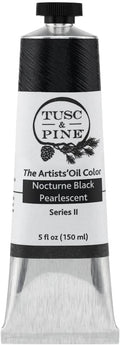 Tusc & Pine Artist Oil Paint Nocturne Black Pearlescent - Rich