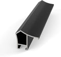 Deco TV Frames Alloy Scoop Anodized Black Bezel - Fits Samsung