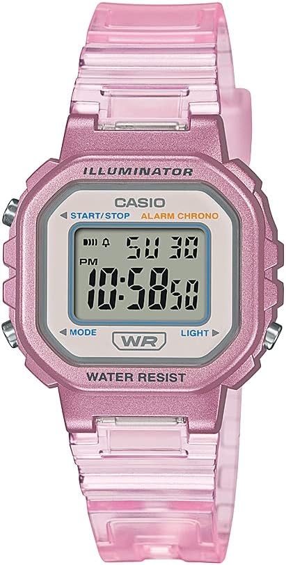 Casio LA20WH Women's Digital Watch with LED Light and Stopwatch