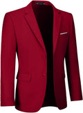 Mens Two Button Slim Fit Blazer for Men - Casual Wedding Sport Coat