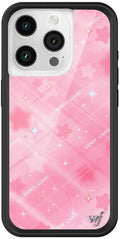 Wildflower Cases Compatible with iPhone 15 Pro - Starry Plaid Pink