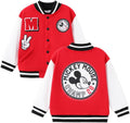 Girls Elsa Frozen Varsity Jacket - Lightweight Button-Up Coat
