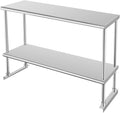 HARDURA Stainless Steel Overshelf 12x36 in - Compact Commercial Shelf