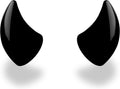 Helmet Flair MagNeatOhz Small Devil Horns for Helmet - Magnetic