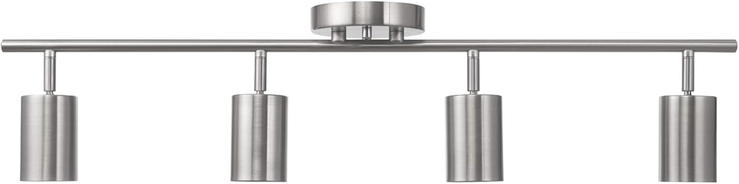 Pratt 4-Light Track Lighting in Brushed Nickel for Modern Homes