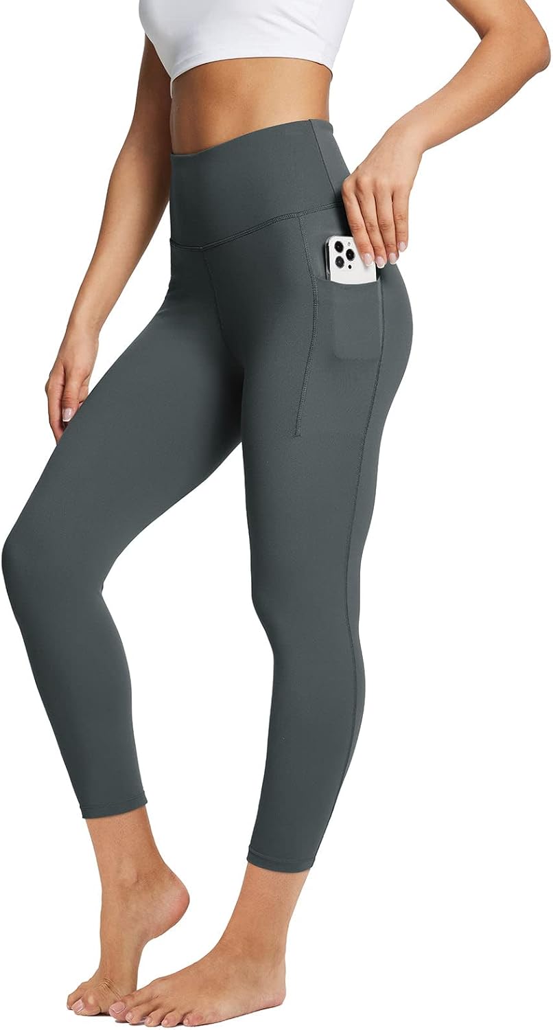 baleaf Women's High Waisted Leggings with Pockets for Comfort