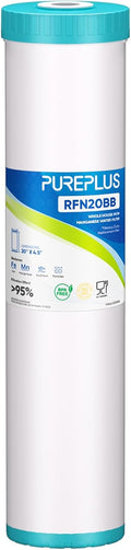 PUREPLUS 5 Micron 20in x 4.5in Whole House Iron & Manganese Filter