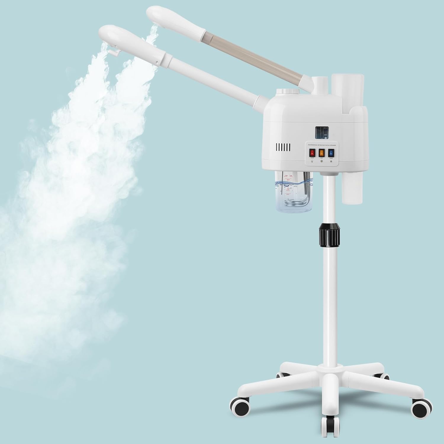 Face Steamer for Hot and Cold with Adjustable Height Features