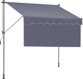 VEVOR Manual Retractable Awning for Outdoor Shade and Privacy