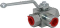 Hydraulic Ball Valve KHB3K 1/2ft NPT - 3 Way Shut-Off for High