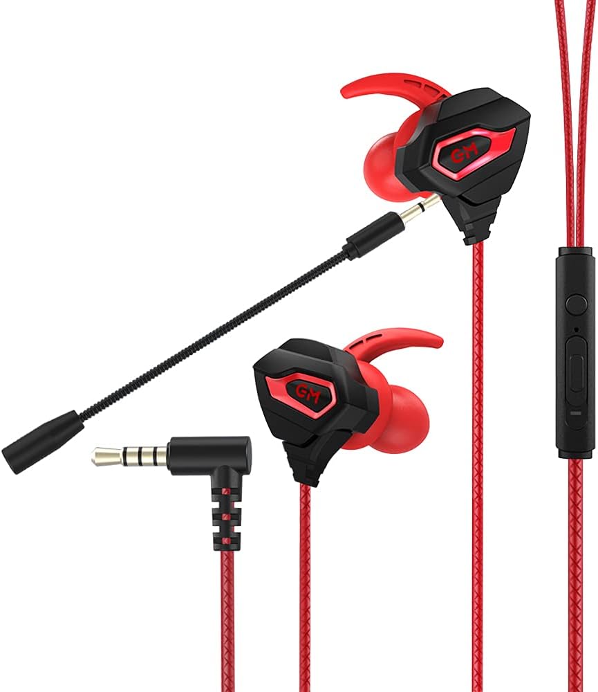 Dual Driver Gaming Earbuds with Mic