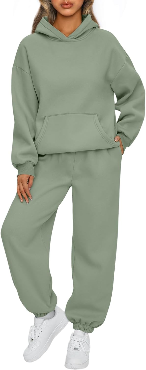 Oversized Womens 2 Piece Outfits Lounge Hoodie Sweatsuit Set