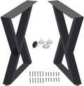 Triangle Shape Cast Iron Dining Side Table Legs - Rustic Heavy Duty
