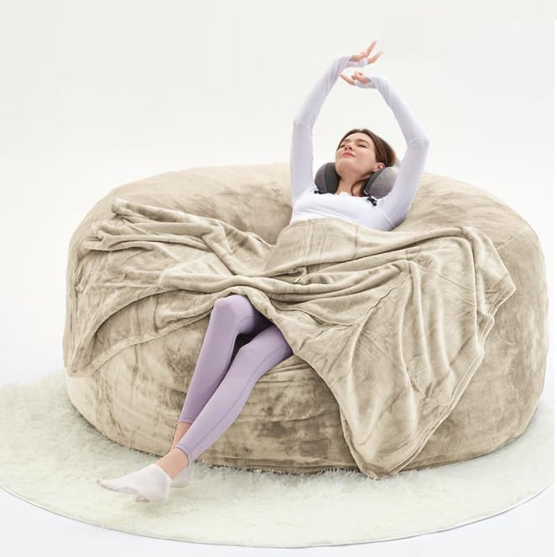 Comfy 60 Memory Foam Bean Bag - Apricot