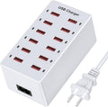 USB Charger 12-Ports USB Charging Station - 60W Multi-Device Hub