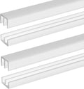 2 Sets Plastic Sliding Door Track Set for 1/4ft Panels - Easy 4ft