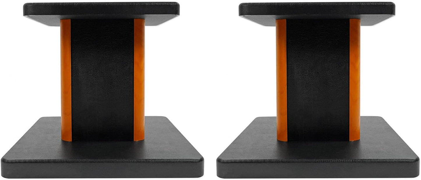 Rockville RHT8C 8in Desktop Speaker Stands for Clear Audio