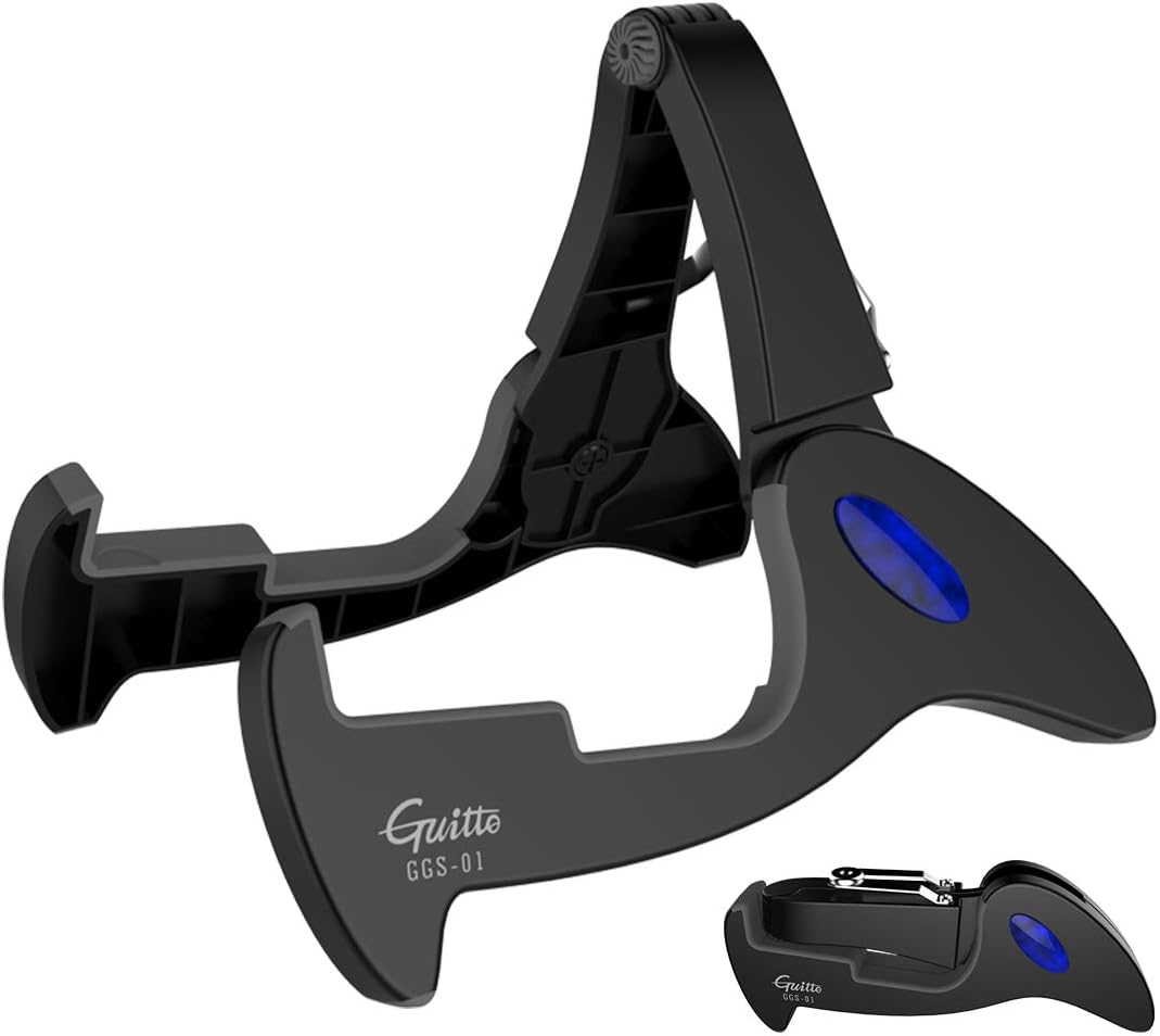 Compact GUITTO Guitar Stand for Easy Travel