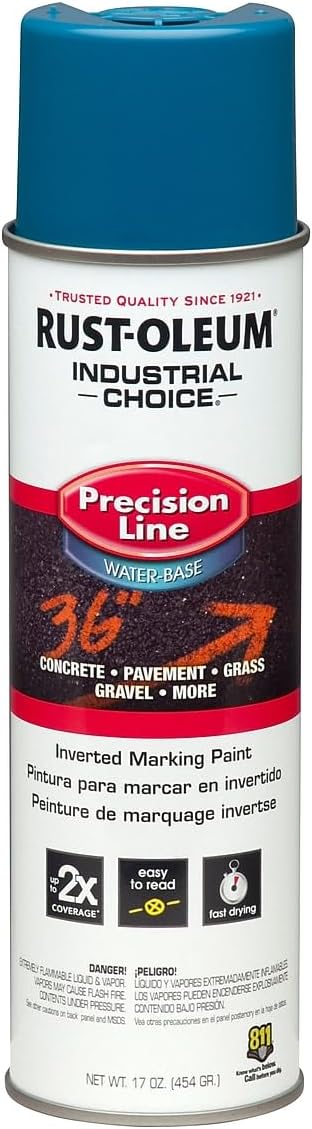 Rust-Oleum Inverted Water-Based Marking Spray Paint, 12 Pack