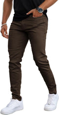 Mens Jeans Skinny Stretch Premium High Rise Colored