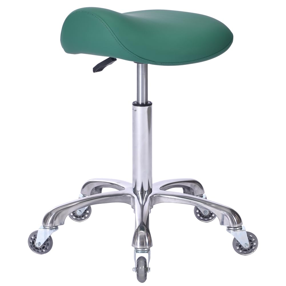 Professional Saddle Stool with Wheels for Comfort and Mobility