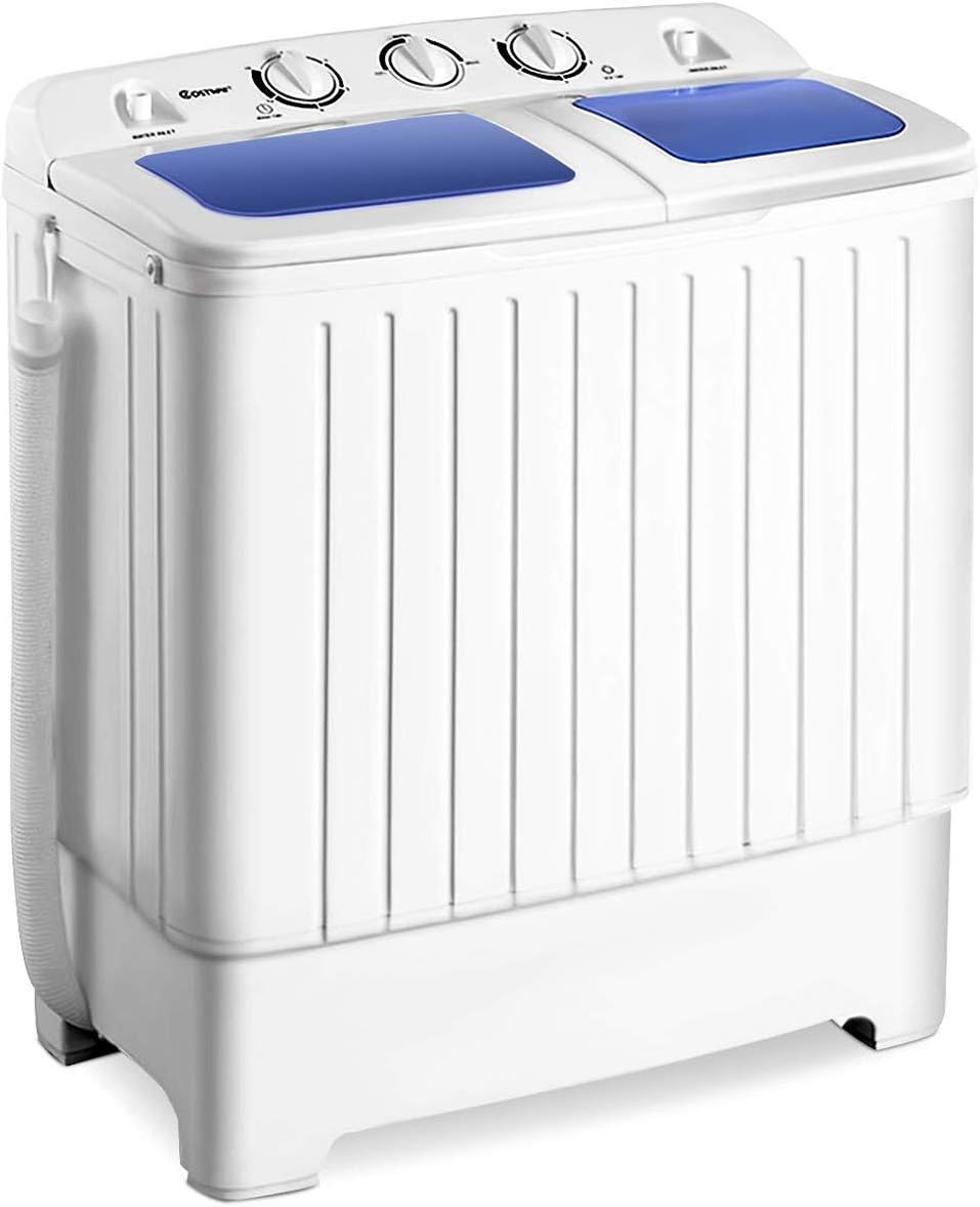 Portable Mini Compact Twin Tub Washing Machine for Home Use
