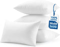 MIULEE 12x20 Pillow Inserts Set of 4 - Supportive Virgin Microfiber